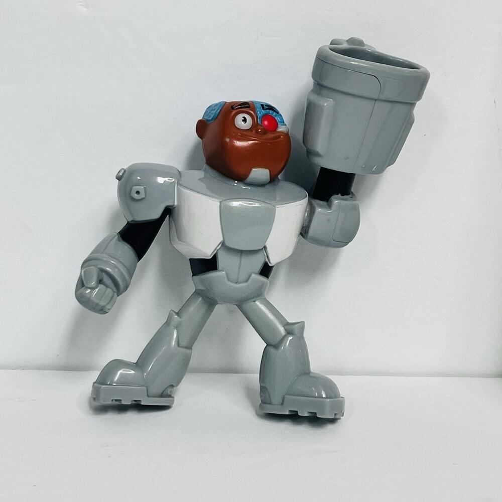 DC Comics Teen Titans Go Cyborg Action Figure McDonalds Happy Meal Toy 2017 Gray